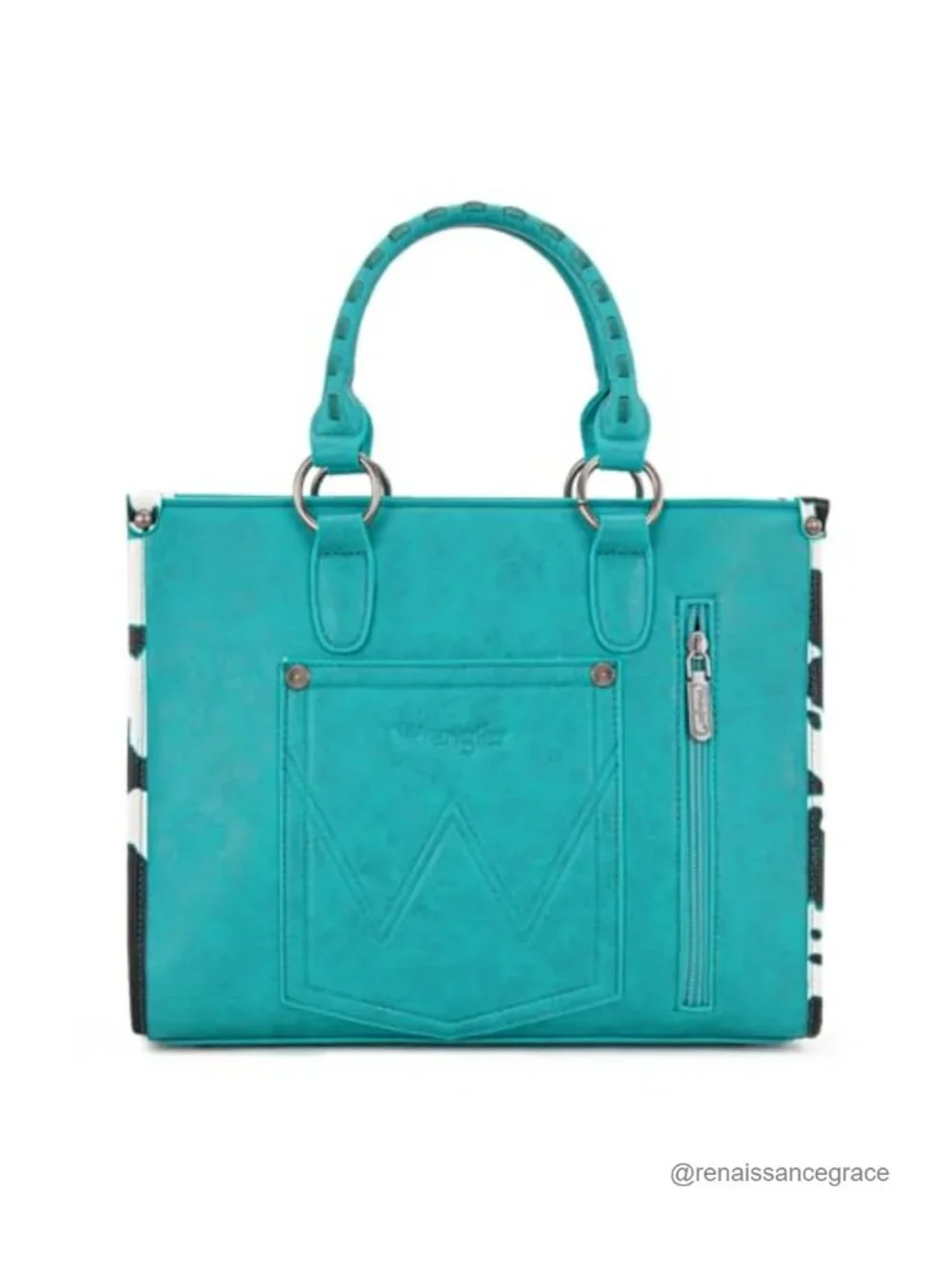 Vegan Leather Cow Print Tote Bag Western Purse Top Handle Satchel